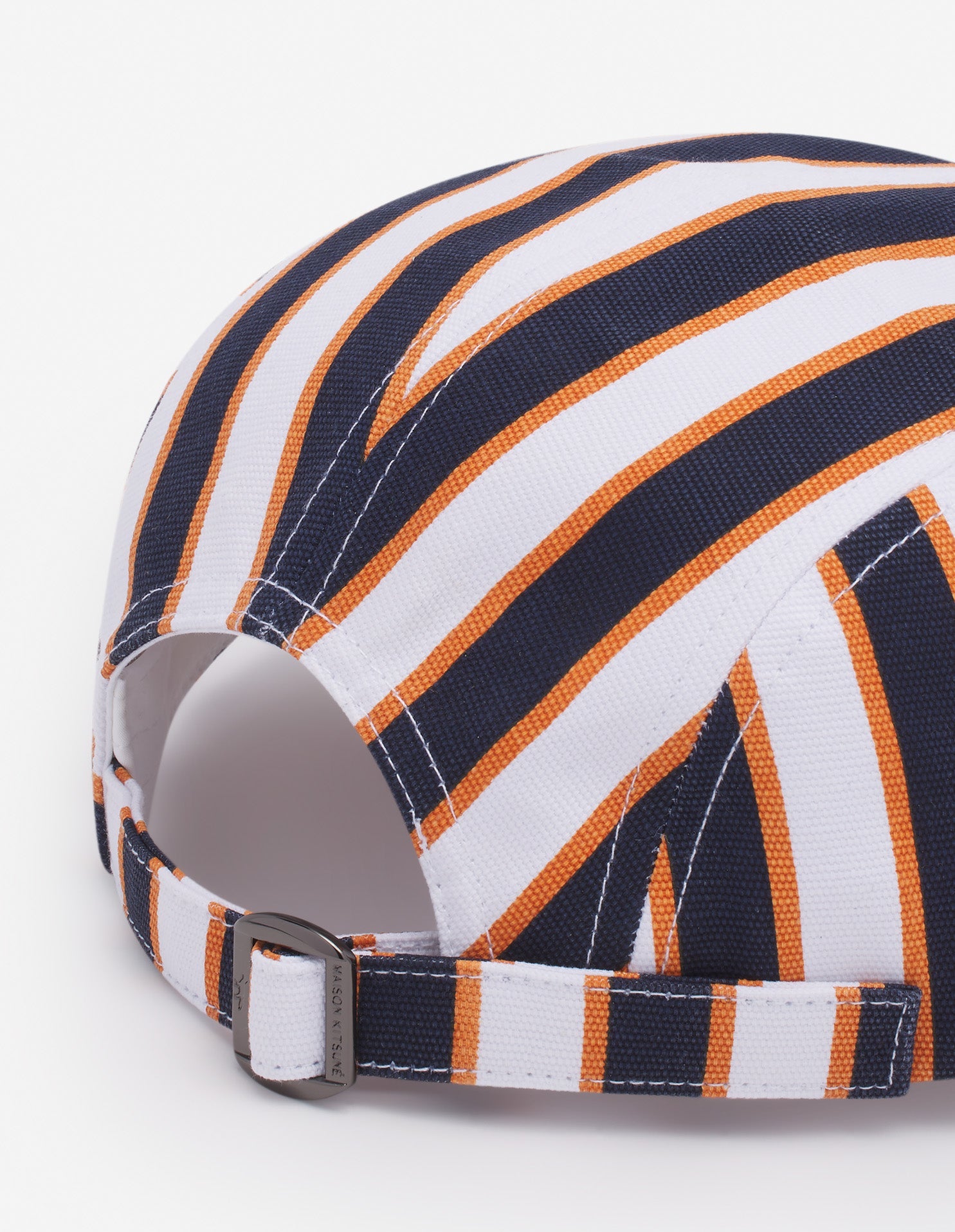 Casquette Café Kitsuné rayée - Navy Fox Stripes