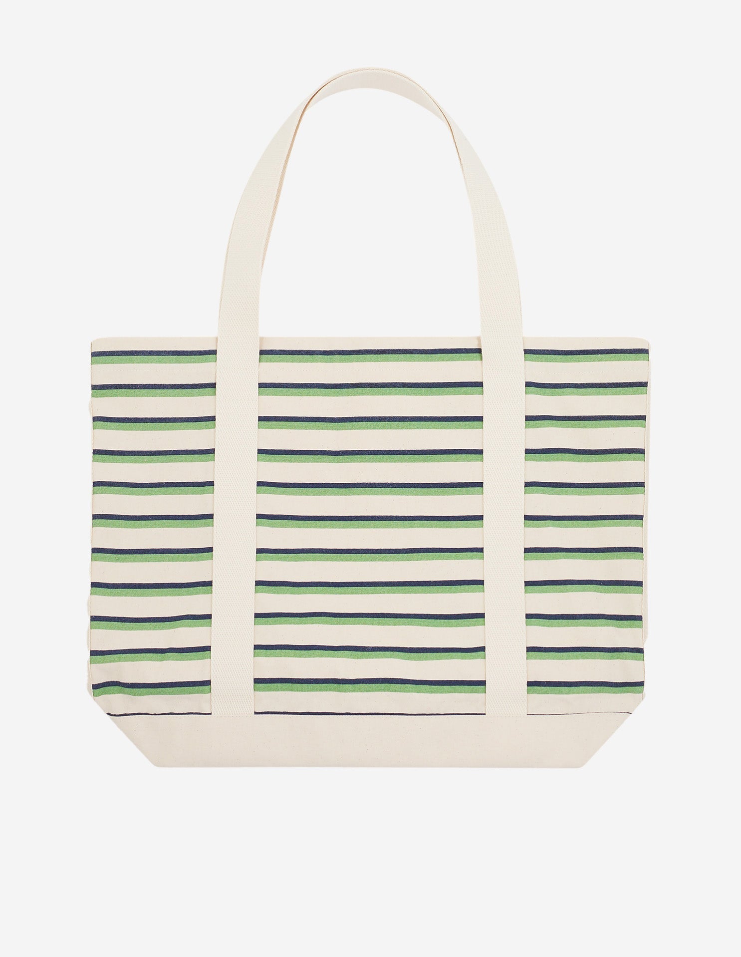 Striped tote bag - Matcha Navy Stripes