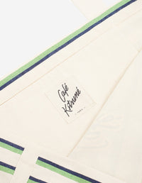 Striped tote bag - Matcha Navy Stripes