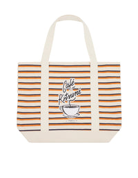 Sac cabas à rayures - Fox White & Navy