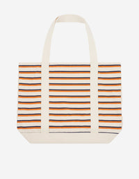 Striped tote bag - Fox White & Navy