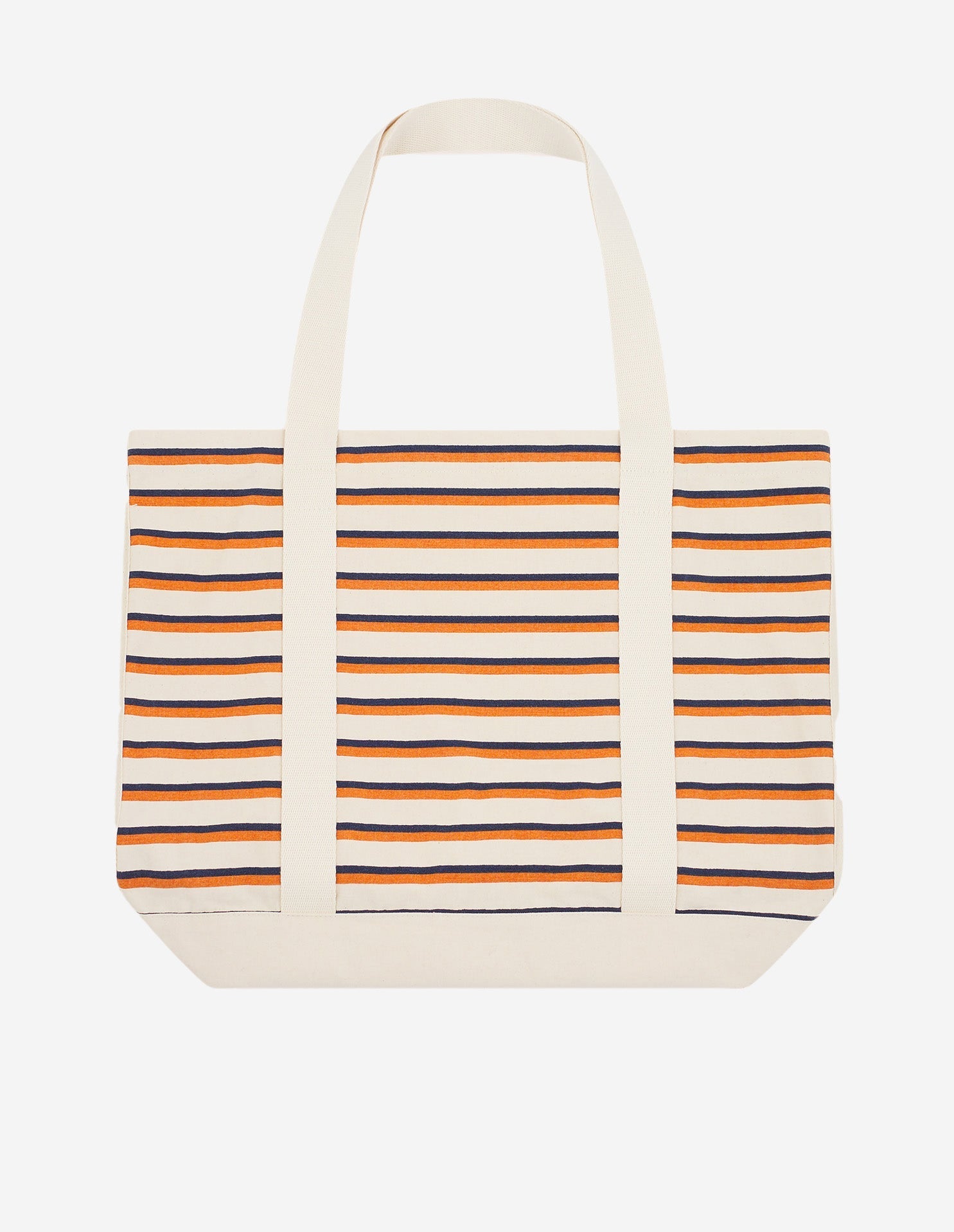 Striped tote bag - Fox White & Navy