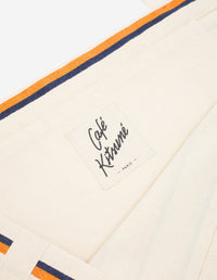 Striped tote bag - Fox White & Navy