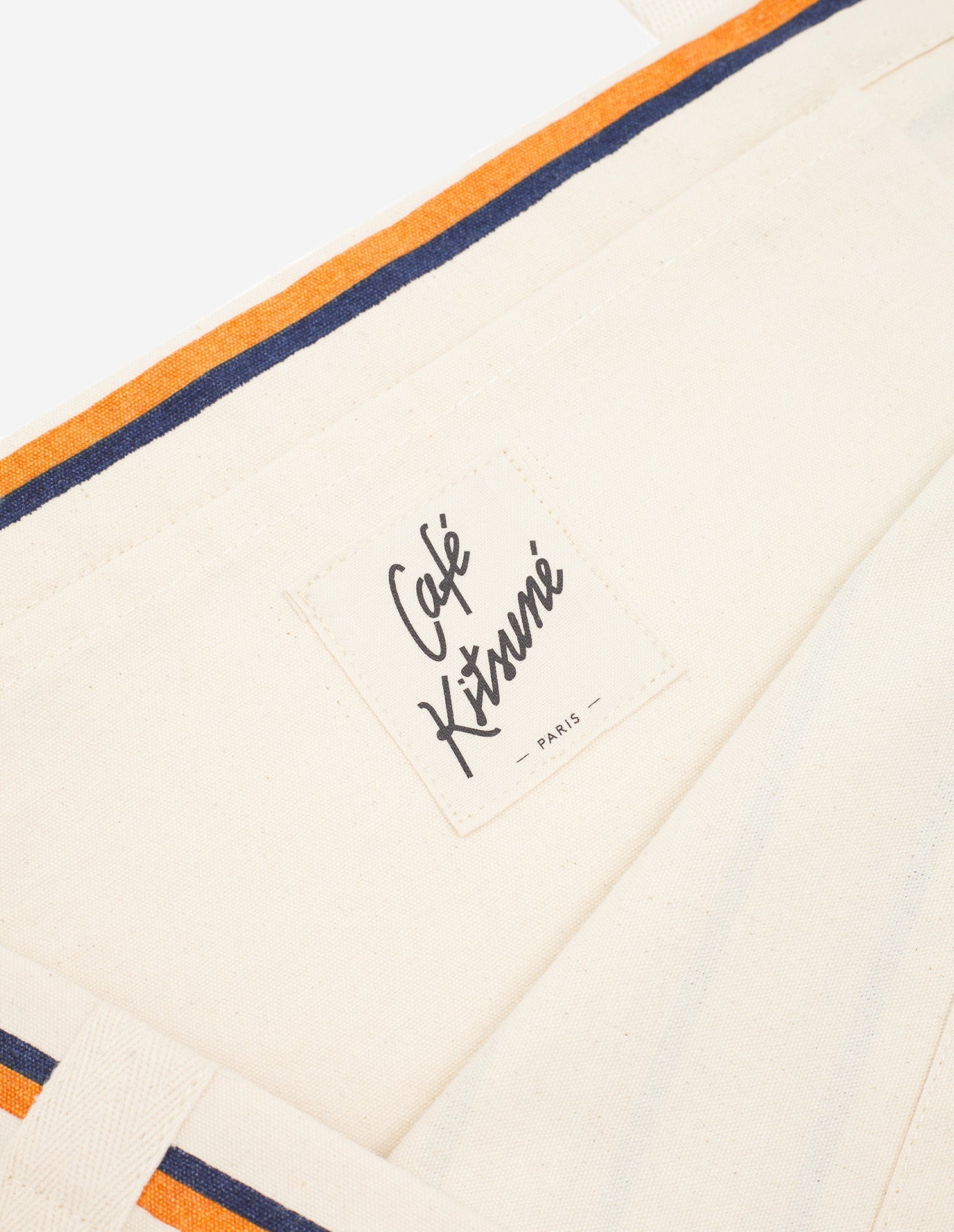 Striped tote bag - Fox White & Navy