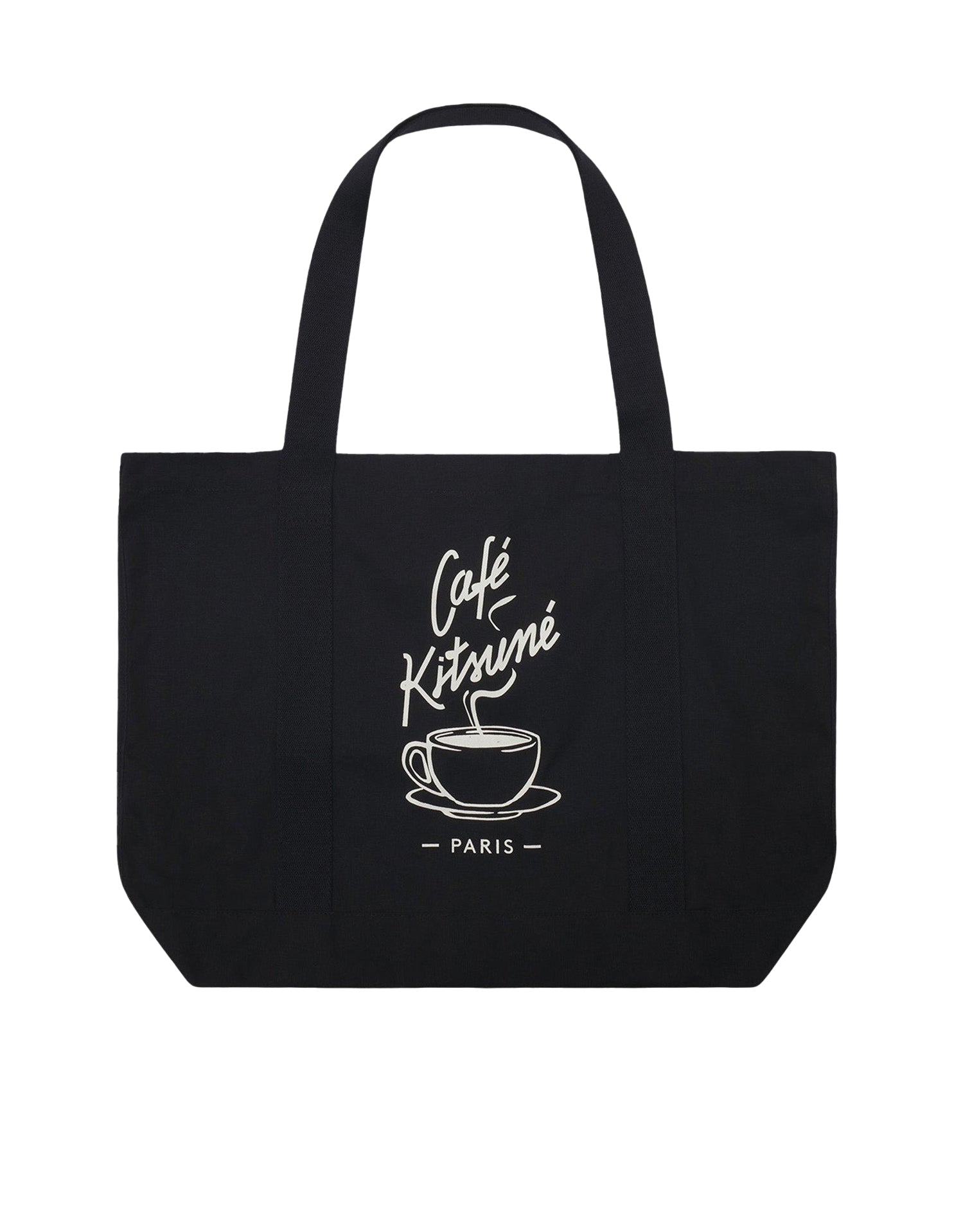 Sac cabas Café Kitsuné avec logo - Black