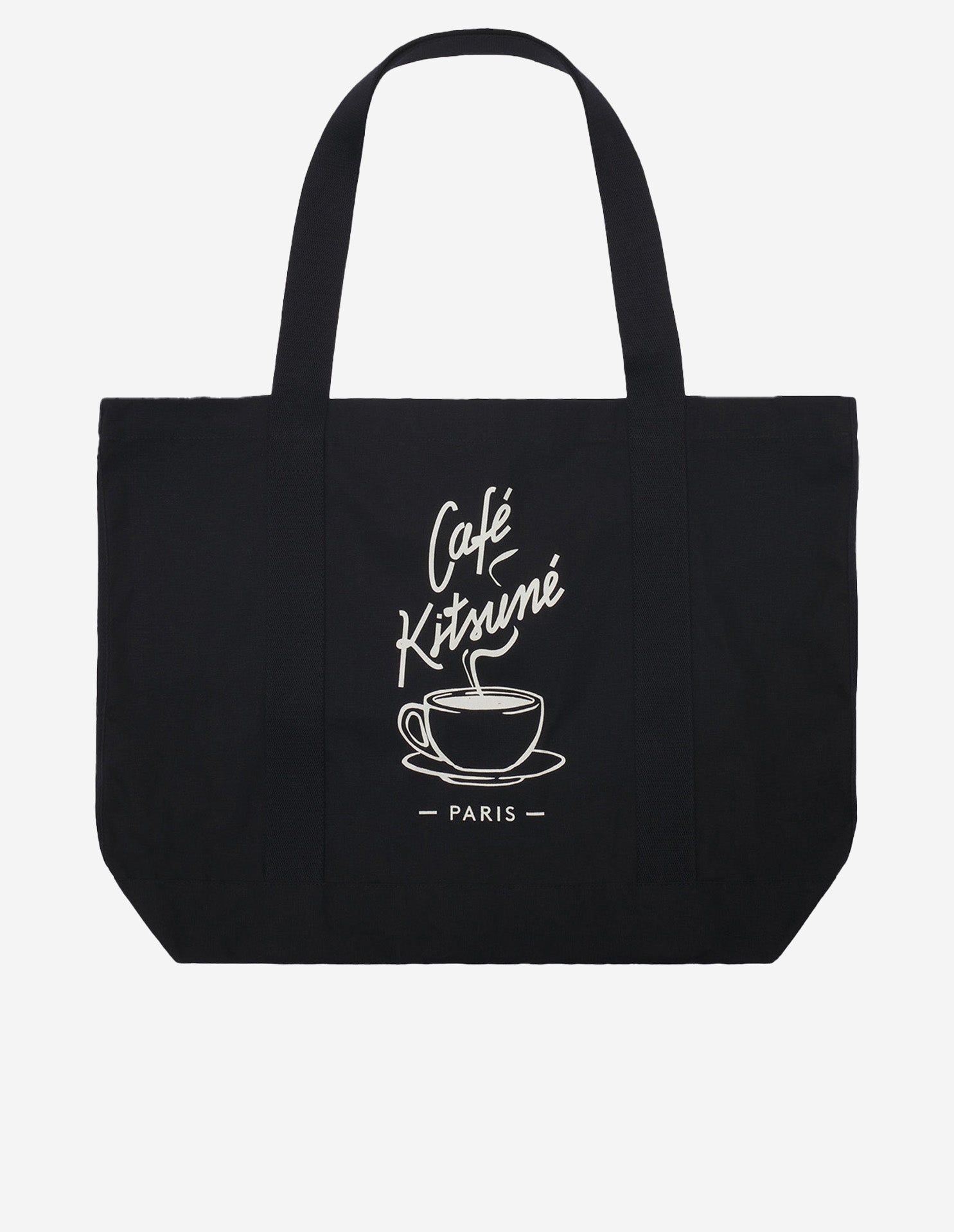 Café Kitsuné tote bag with logo - Black