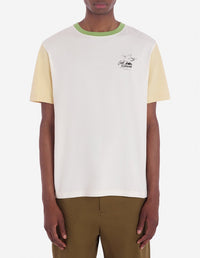 T-shirt Café Kitsuné imprimé à l'avant - Tapioca Colorblock