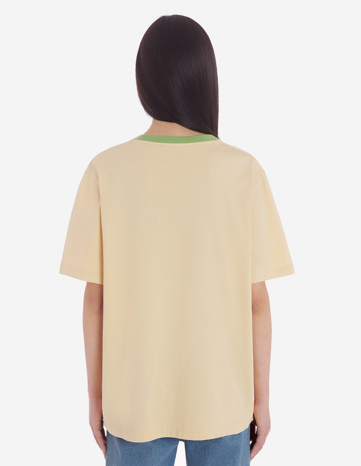 T-shirt Café Kitsuné imprimé à l'avant - Tapioca Colorblock