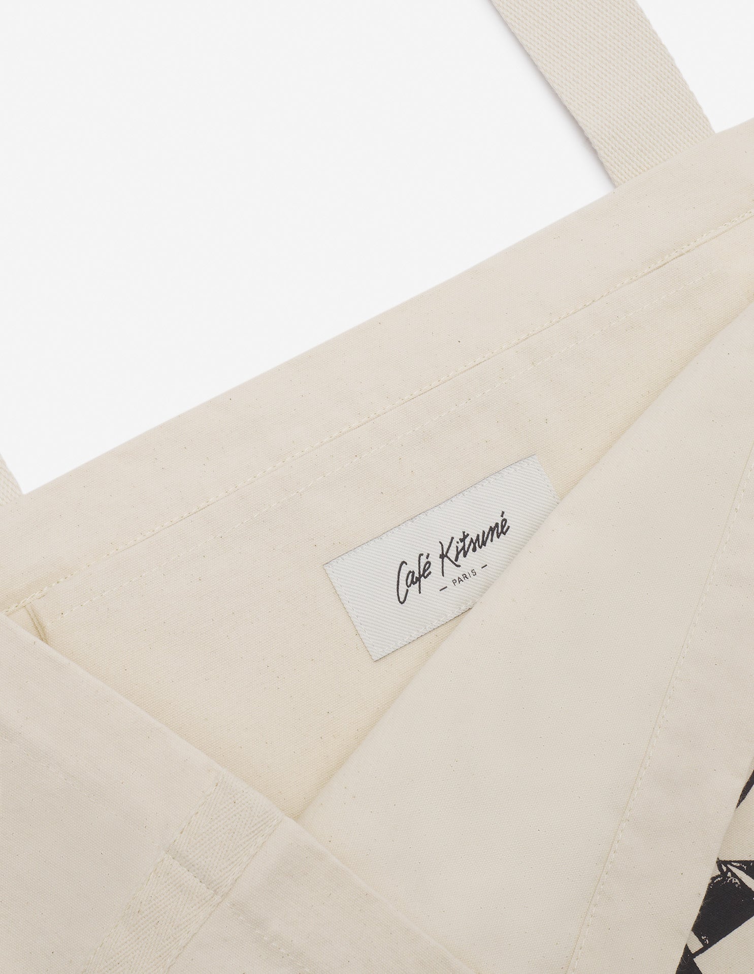 Cafe Kitsuné Fox tote bag - Tapioca