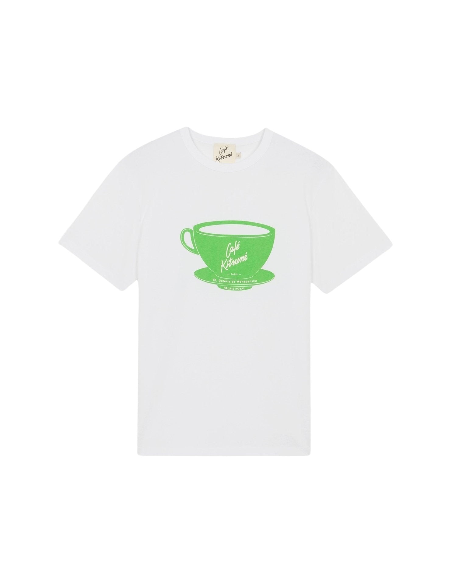 T-shirt Café Kitsuné imprimé - White