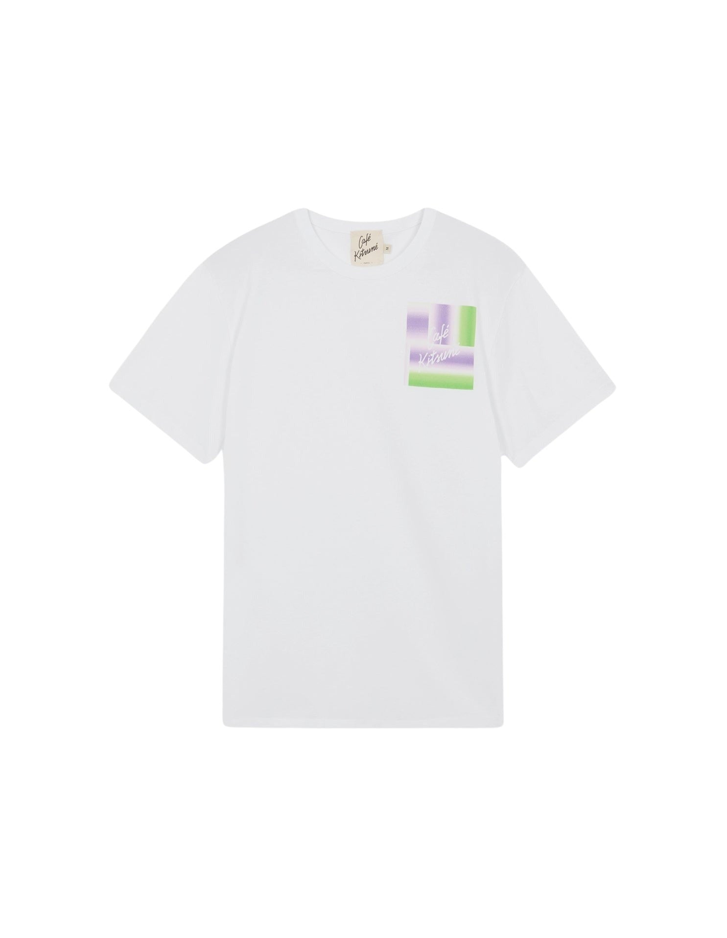 T-shirt Café Kitsuné imprimé à l'avant - White