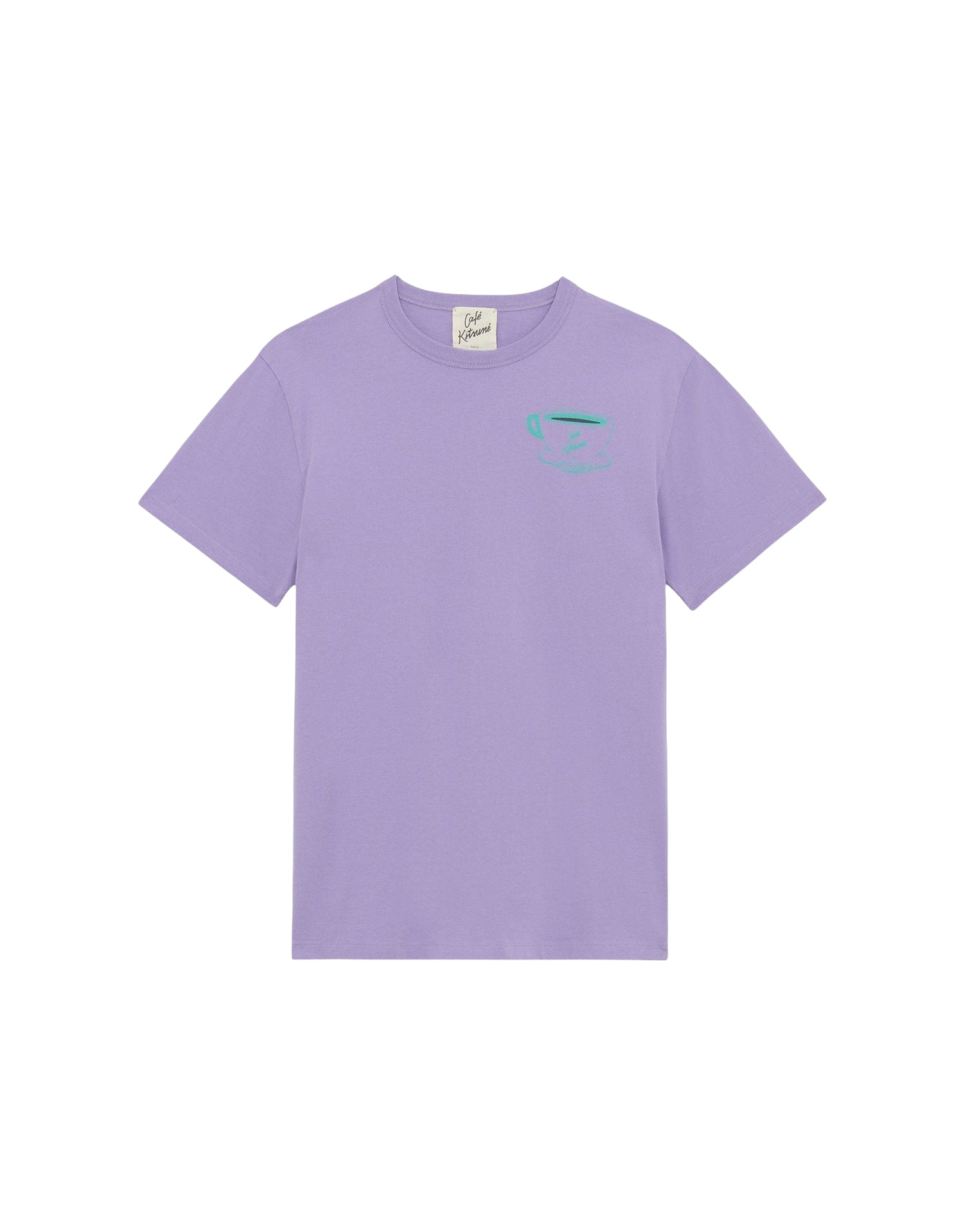 T-shirt Café Kitsuné imprimé - Mauve