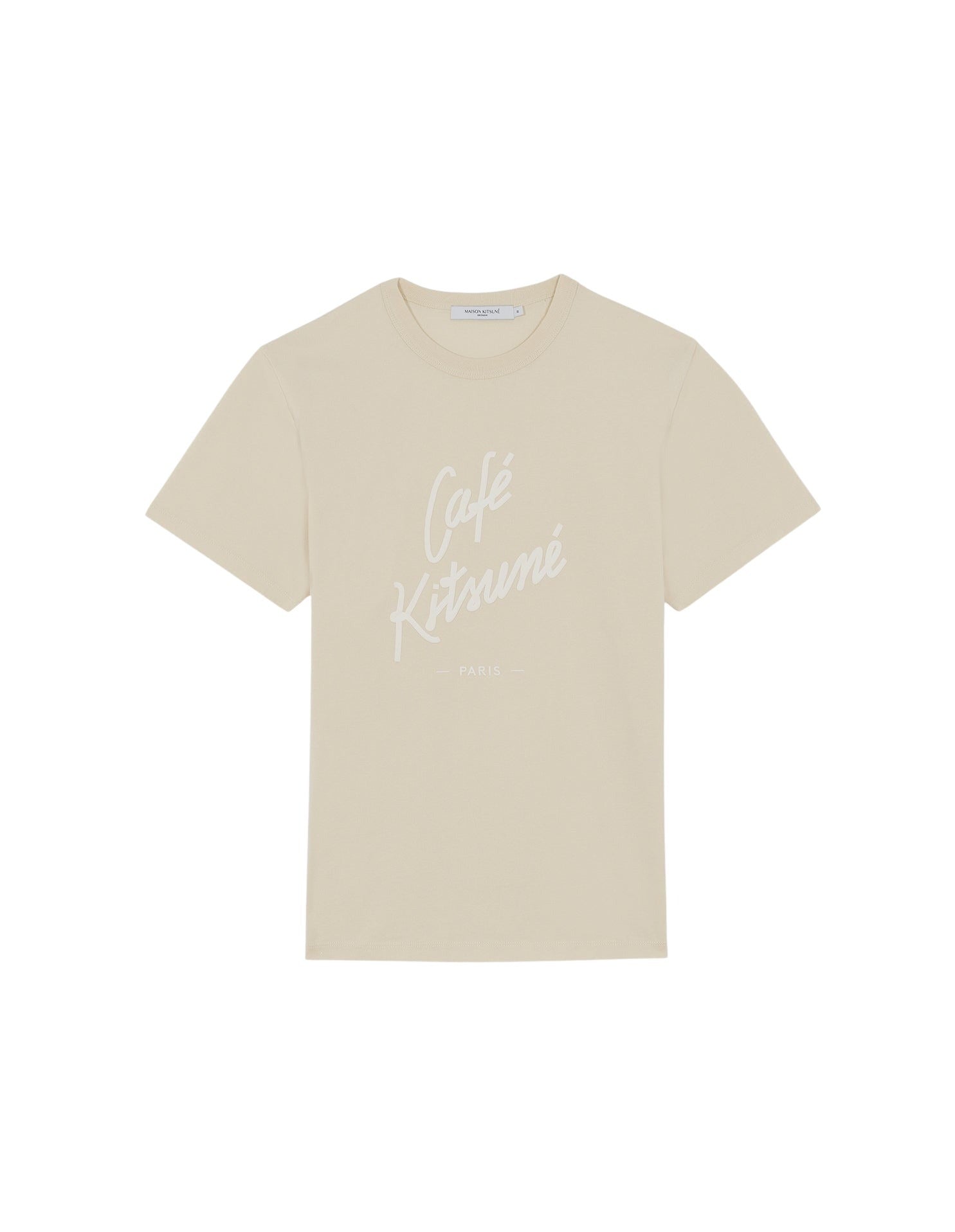 T-shirt avec flocage Café Kitsuné - Latte