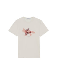 T-shirt avec broderie Café Kitsuné - Coconut Milk