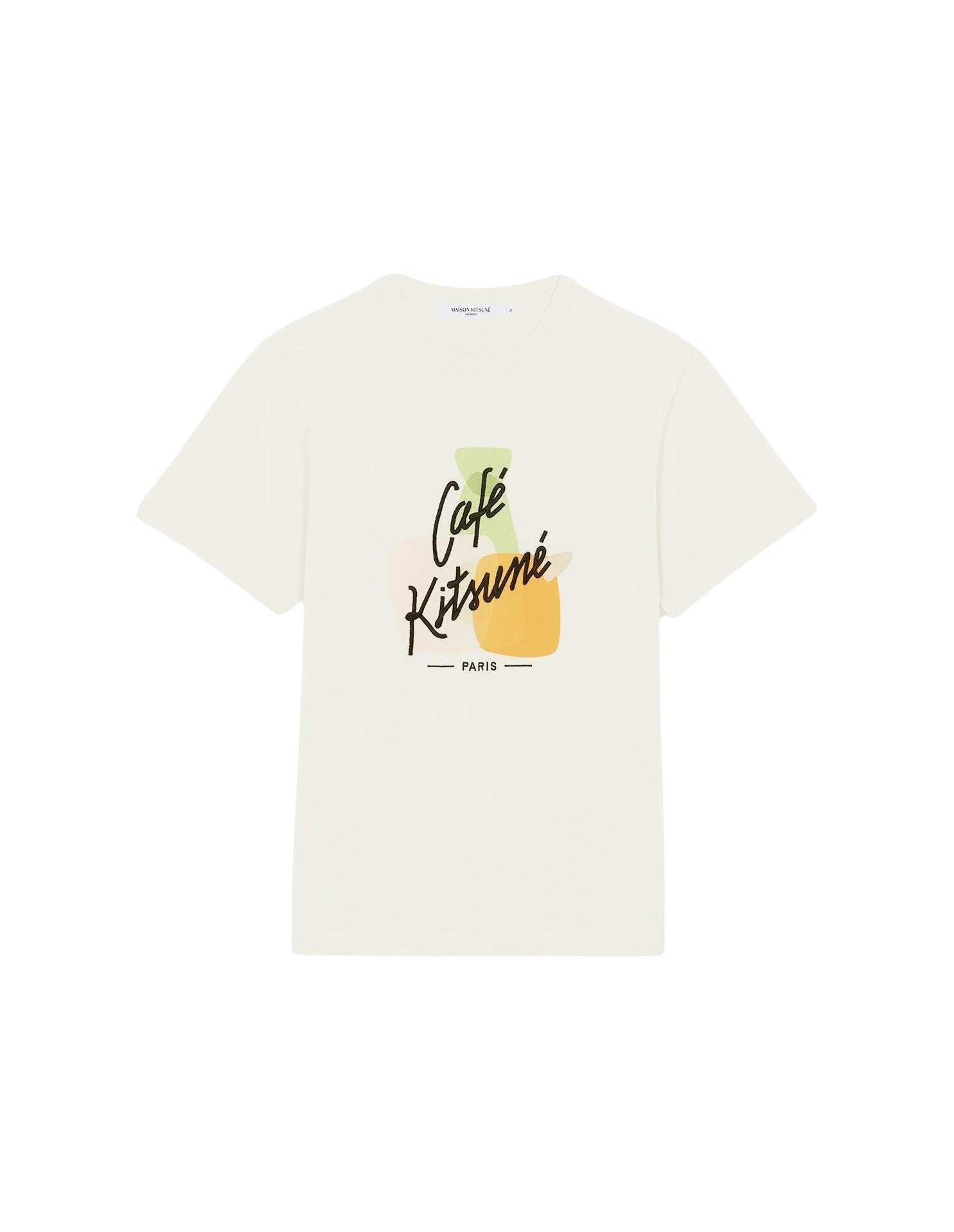 T-shirt avec broderie Café Kitsuné - Coconut Milk