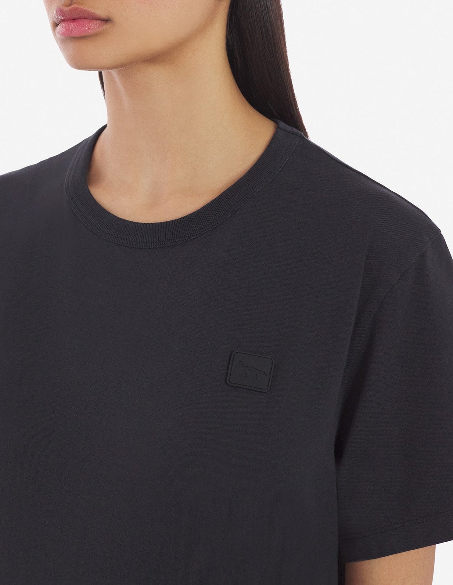 T-shirt avec écusson - Long Black