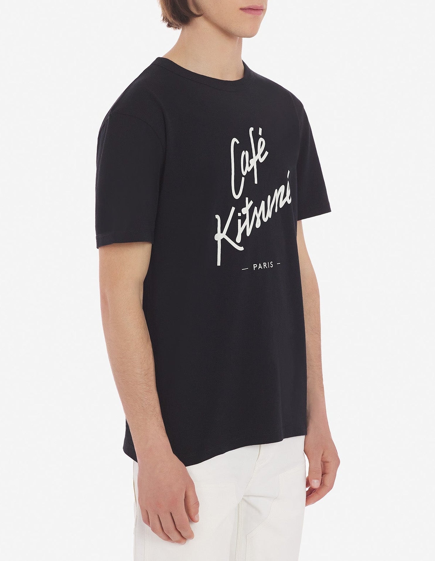 T-shirt Café Kitsuné imprimé à l'avant - Black