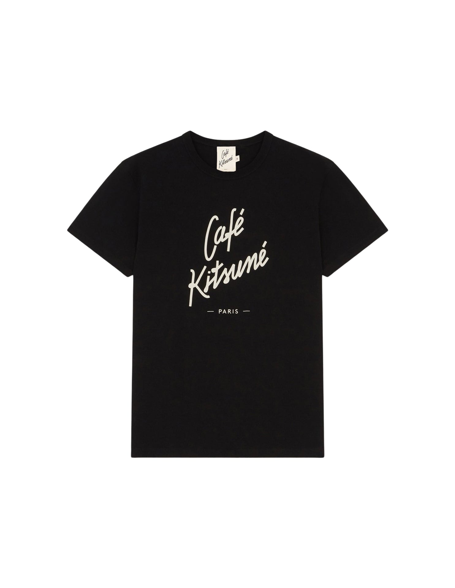 T-shirt Café Kitsuné imprimé à l'avant - Black