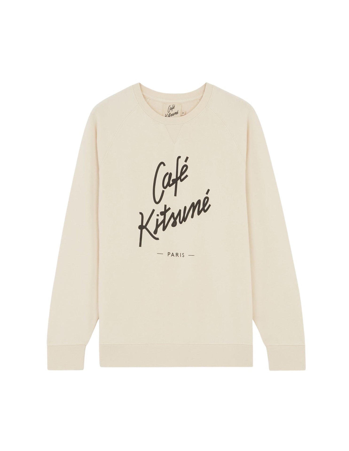 Sweatshirt Café Kitsuné à col rond - Latte