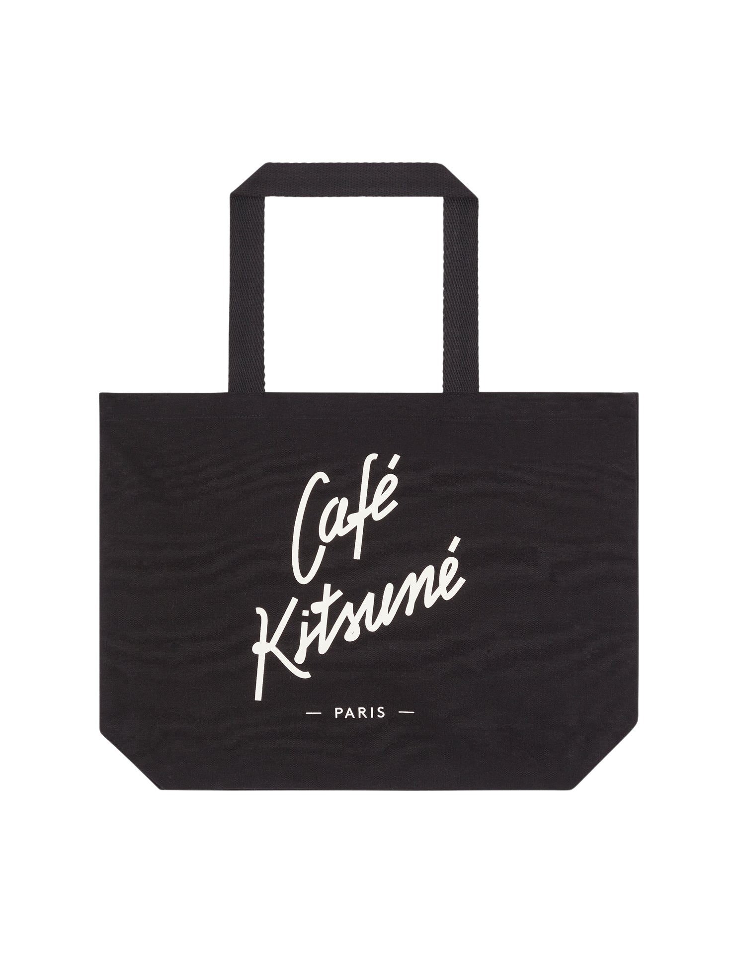 Café Kitsuné tote bag with contrasting print - Black