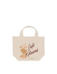 Petit sac cabas floqué Café Kitsuné - Latte