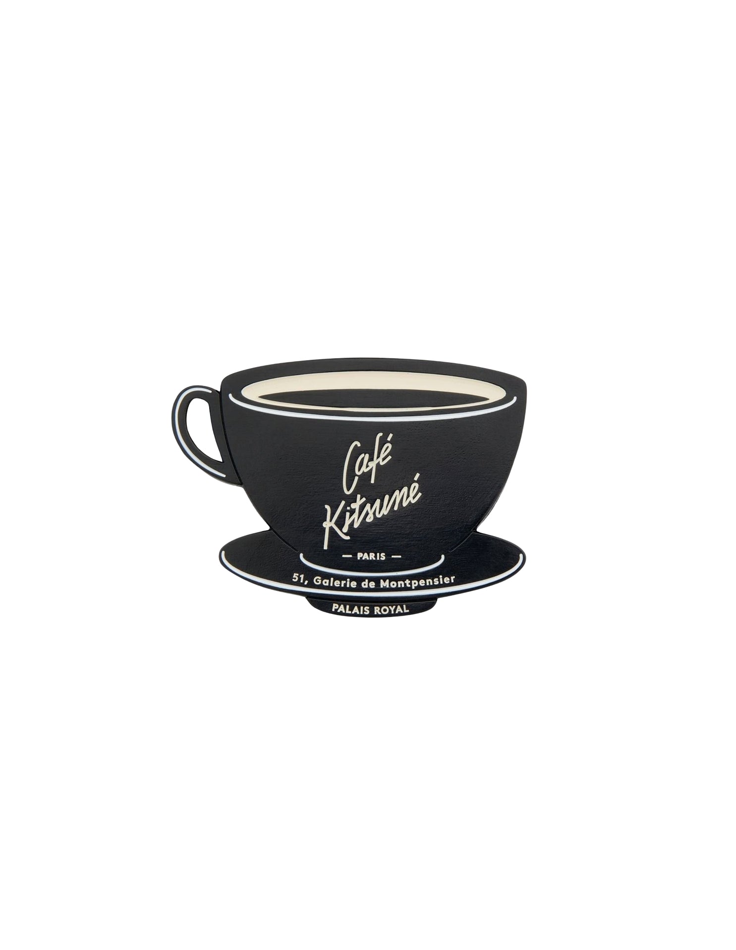 Coffee cup magnet Café Kitsuné - Black