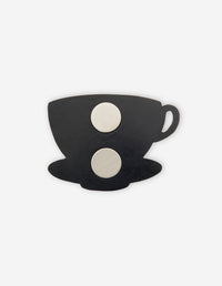 Coffee cup magnet Café Kitsuné - Black