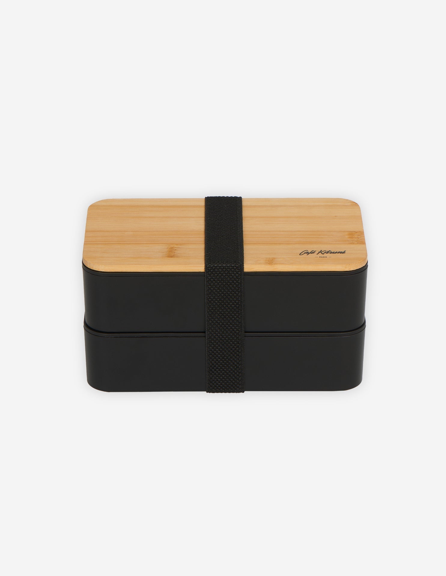Café Kitsuné bamboo lunch box - Brown