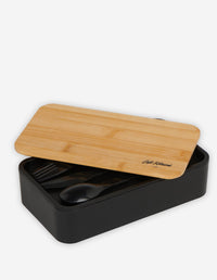 Café Kitsuné bamboo lunch box - Brown