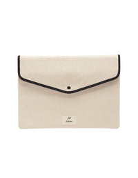 Wrap-around computer pouch - Latte