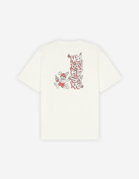 T-shirt ample avec impression - White