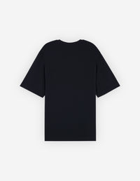T-shirt oversize brodé - Black & Ecru
