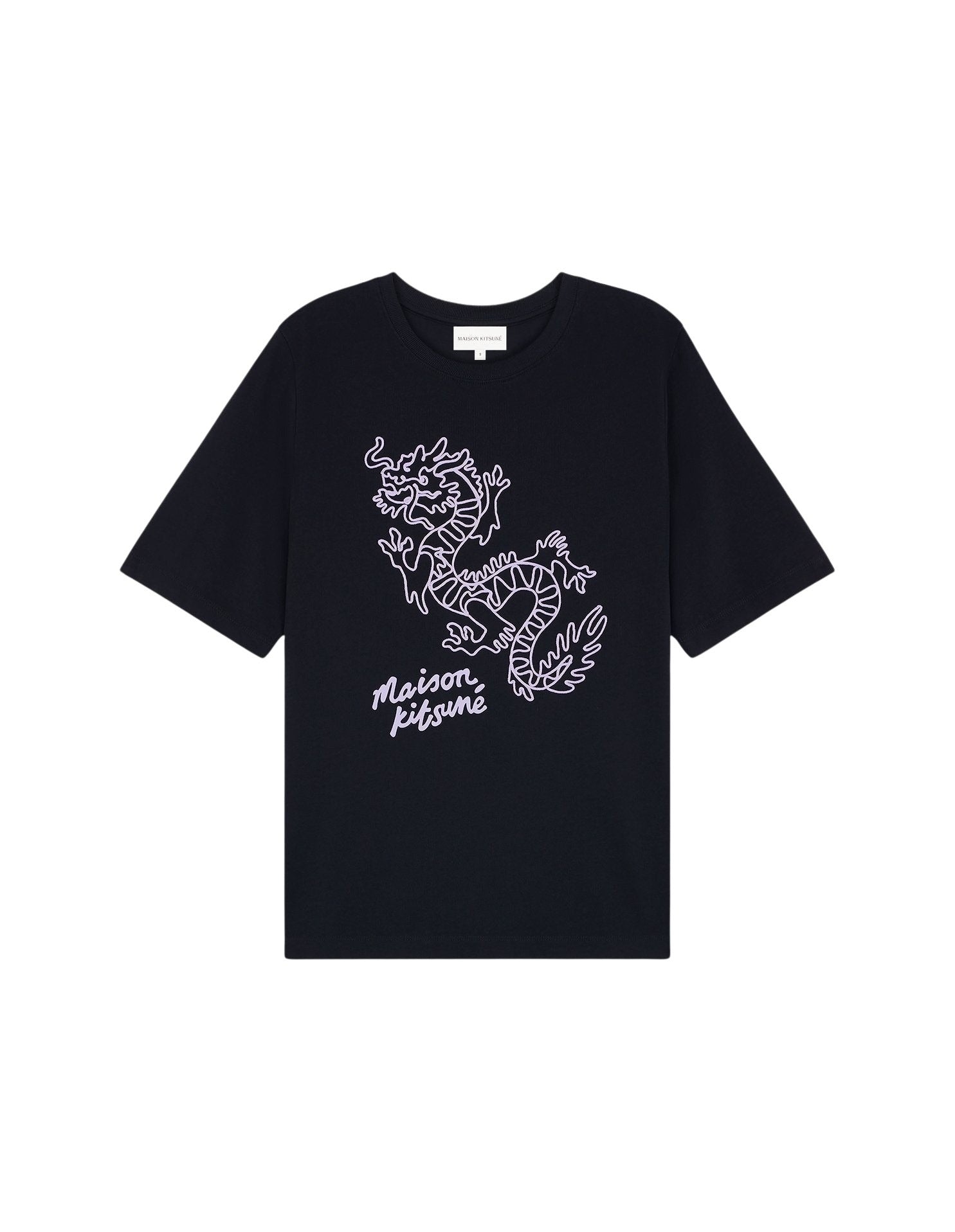 T-shirt avec broderie - Black Purple