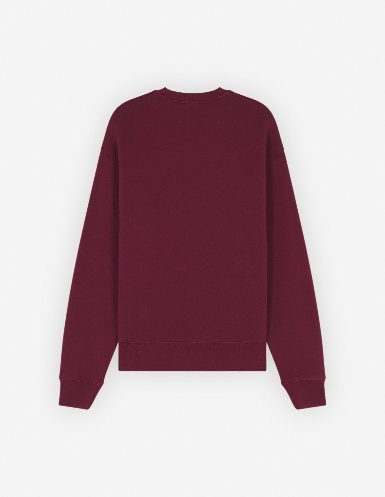 Sweatshirt Bold Fox Head avec deux écussons brodés  - Burgundy