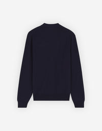 Cardigan with wool crest - Ink Blue
