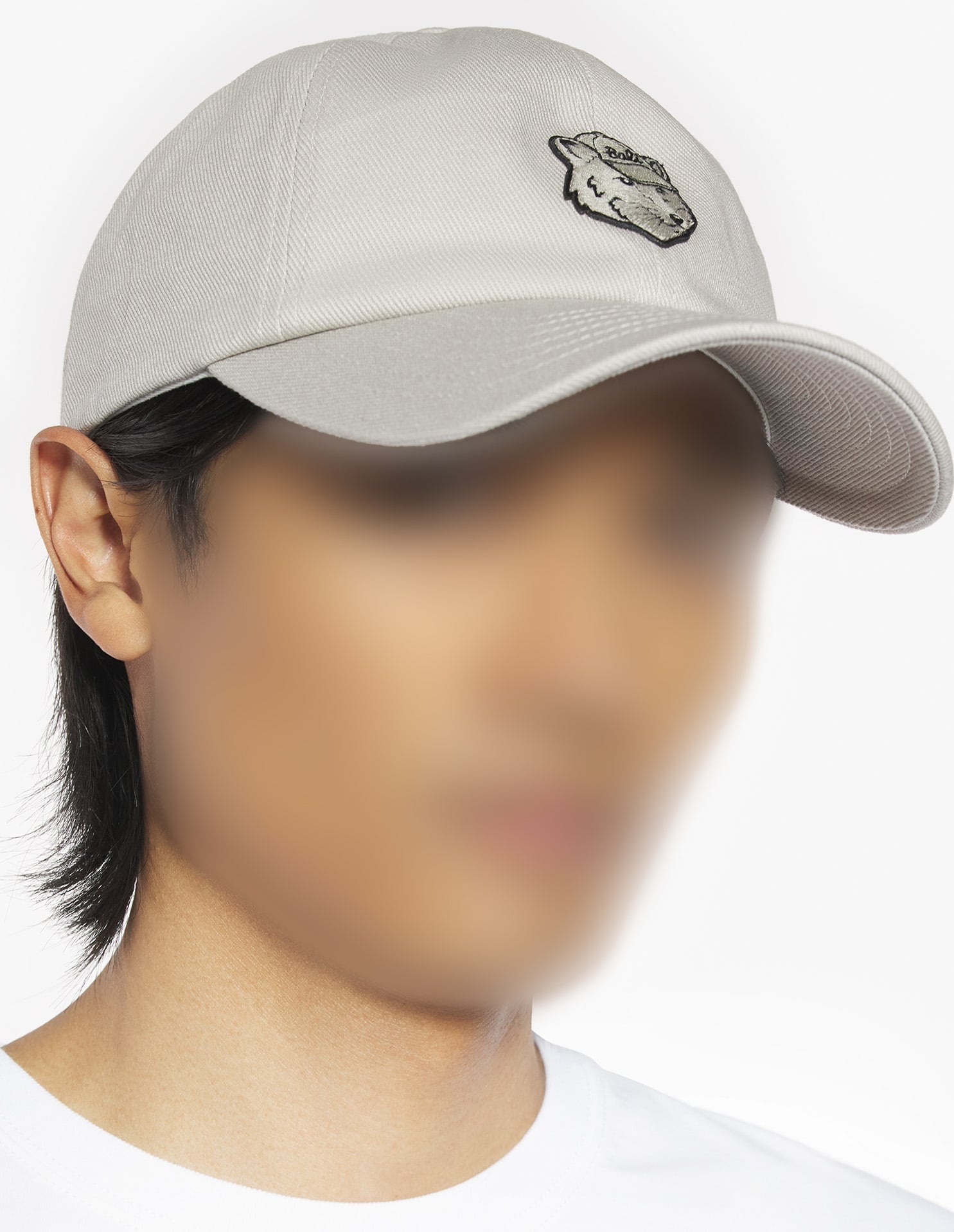 Cap with embroidered badge - Truffle