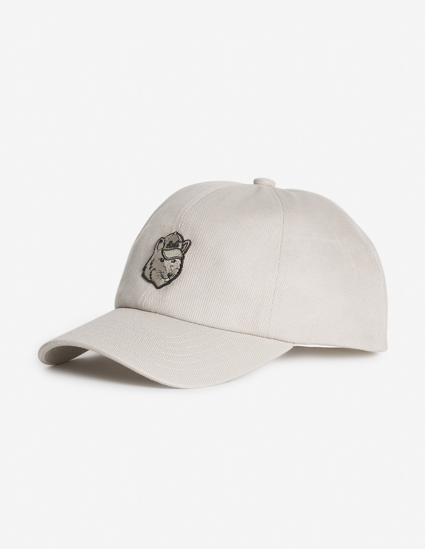 Cap with embroidered badge - Truffle
