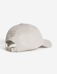 Cap with embroidered badge - Truffle