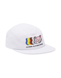 Pride Fox printed cap - White