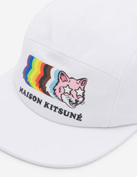 Pride Fox printed cap - White