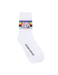 Pride Fox Socks - White