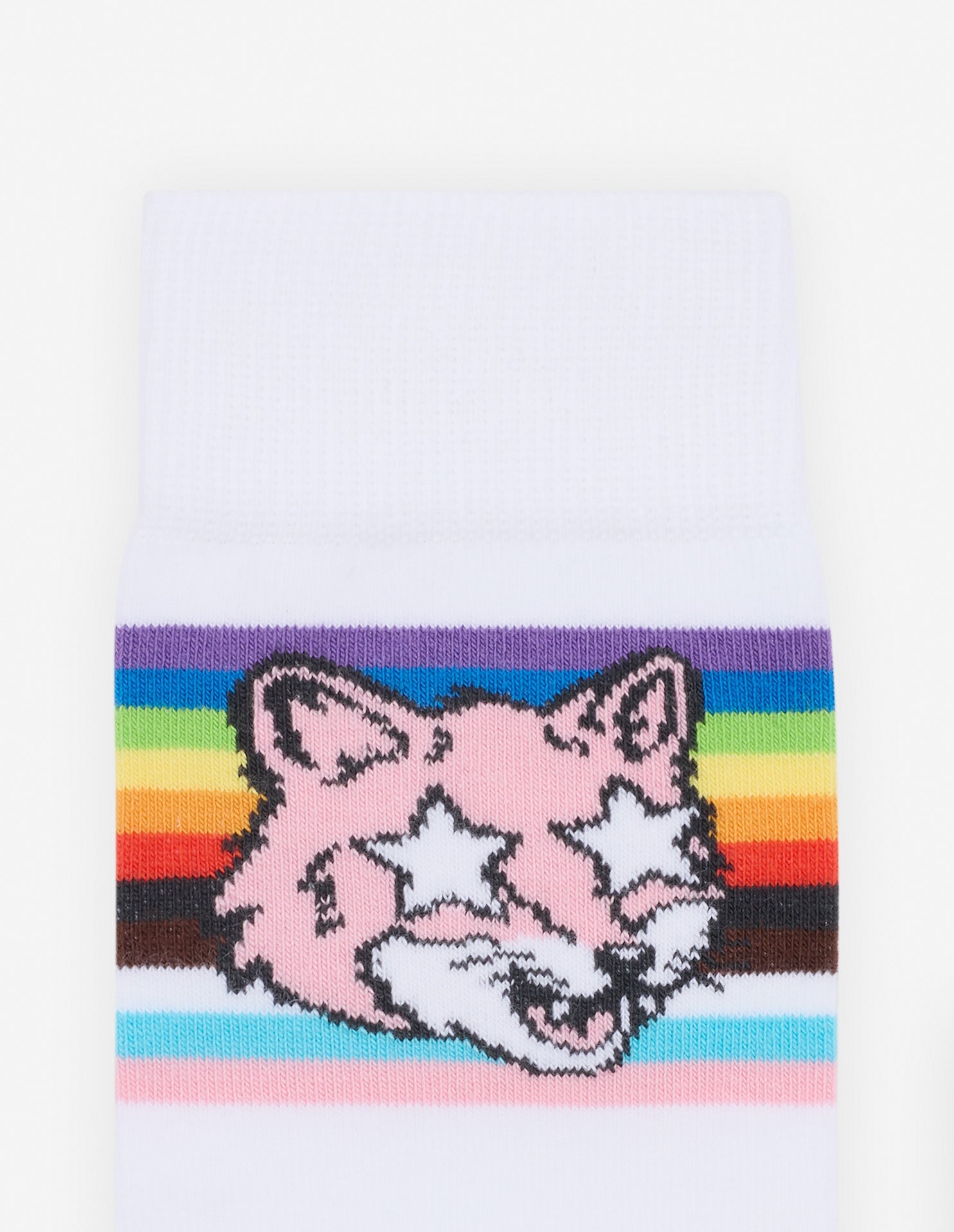 Pride Fox Socks - White