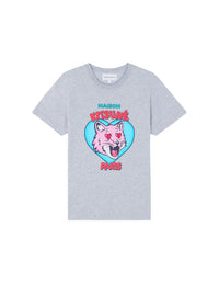 T-shirt avec écusson - Light Grey Melange