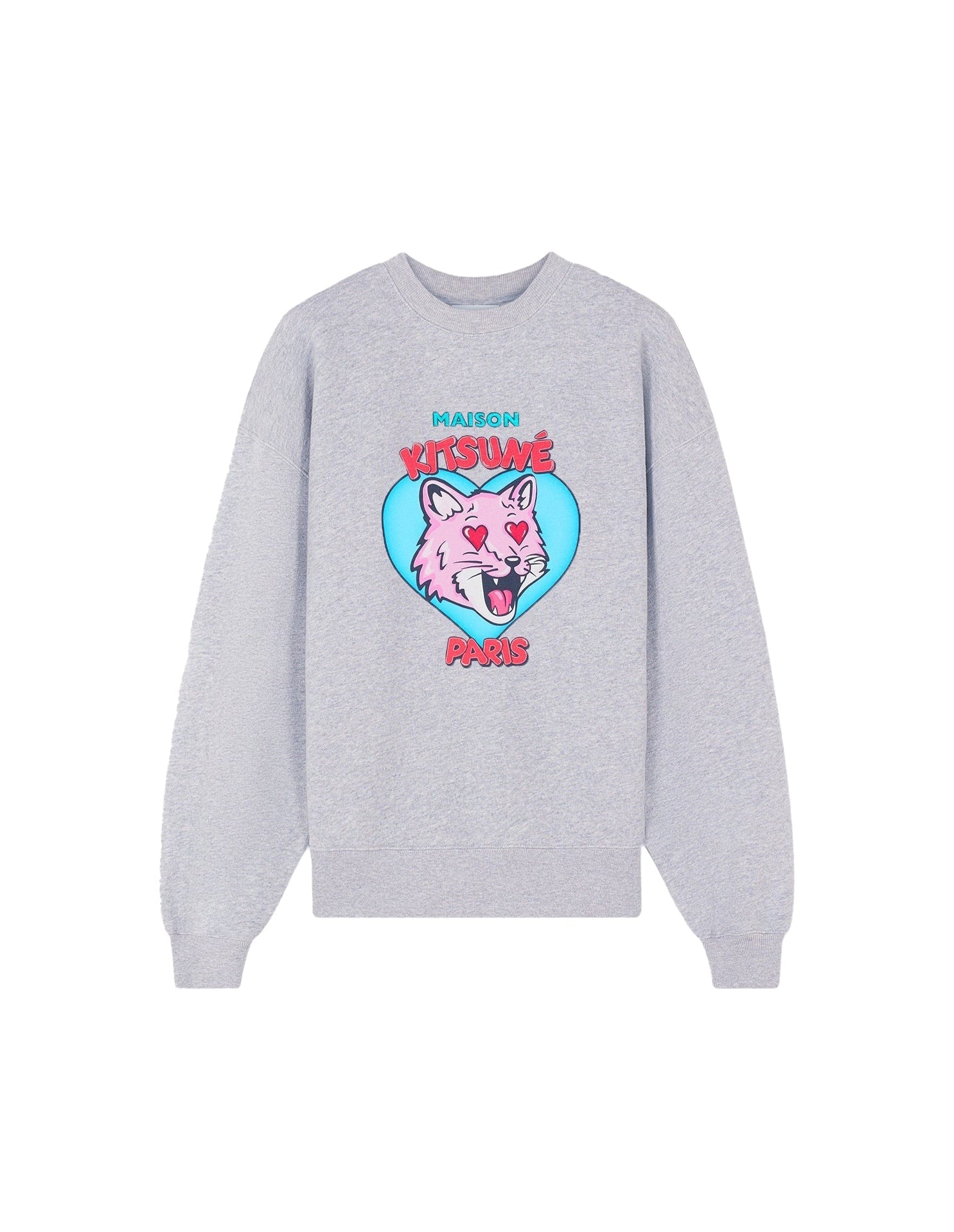 Sweatshirt Valentine imprimé - Light Grey Melange