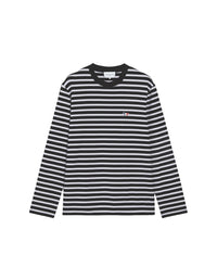 T-shirt marinière à manches longues - Black Stripes