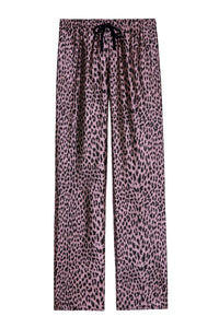 Pantalon Pomy Jacquard Léopard - Rose