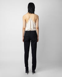 Prune wool trousers - Black