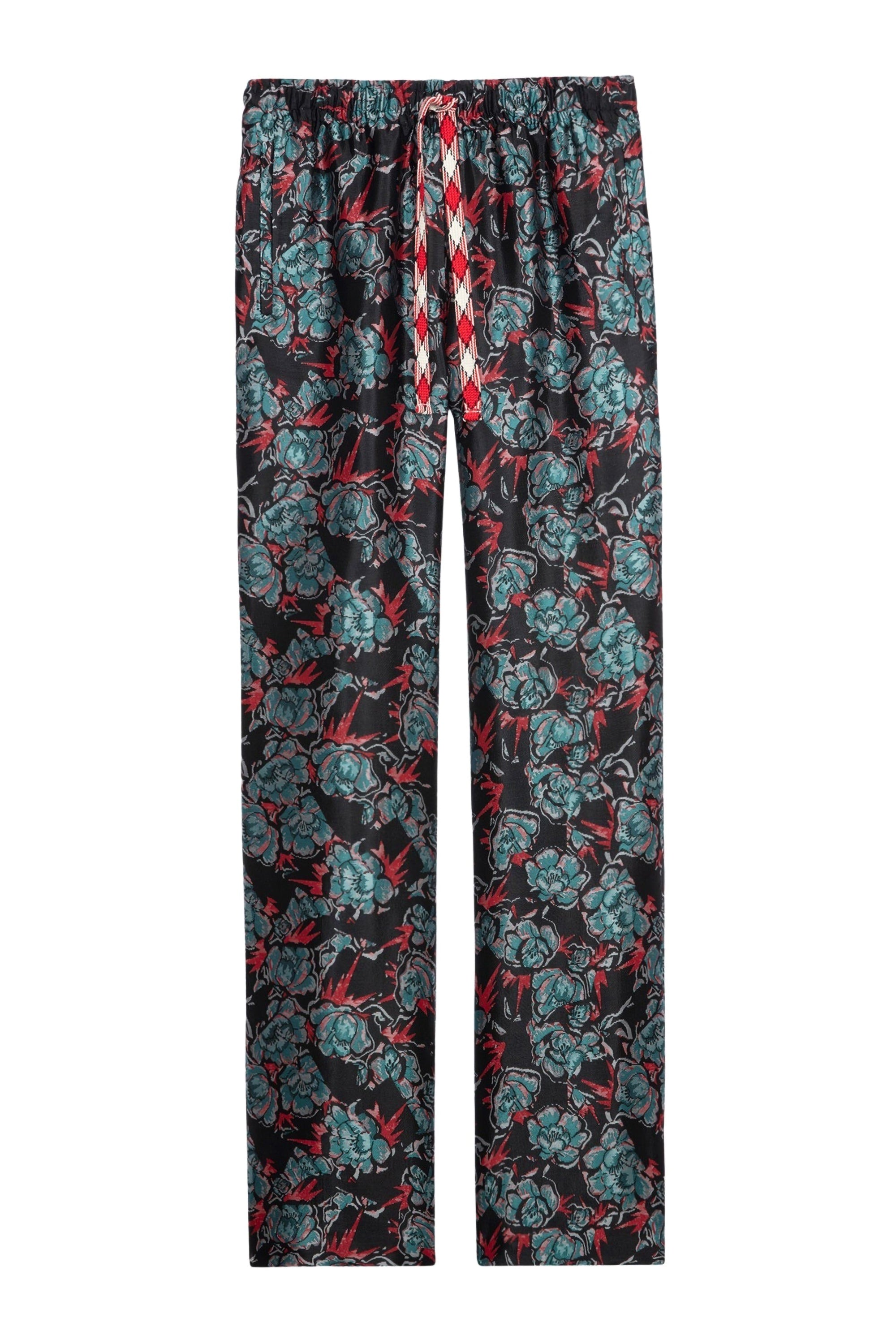 Pomy Thunder Jacquard Trousers - Black