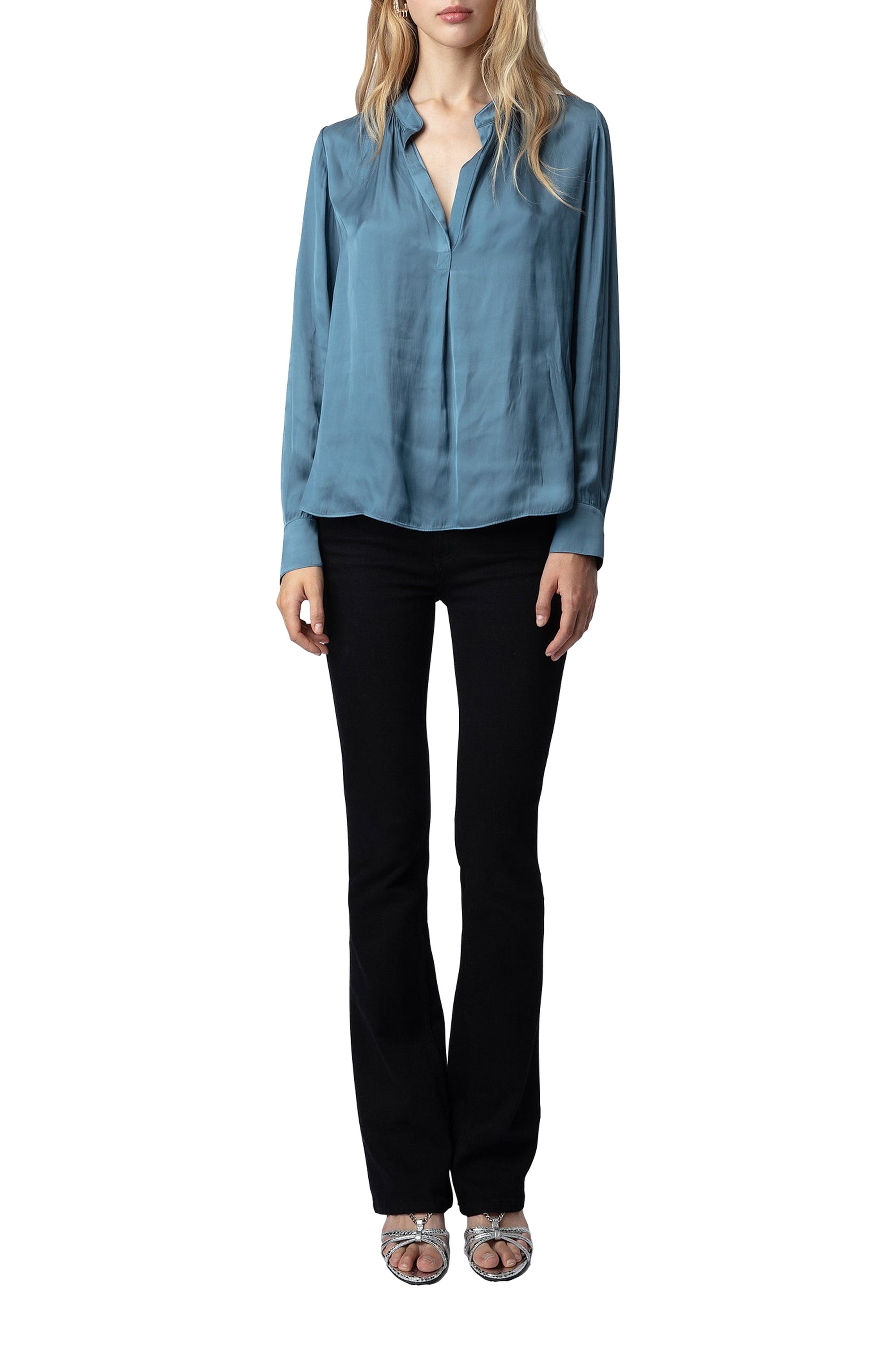 Blouse Tink en satin - Bluestone
