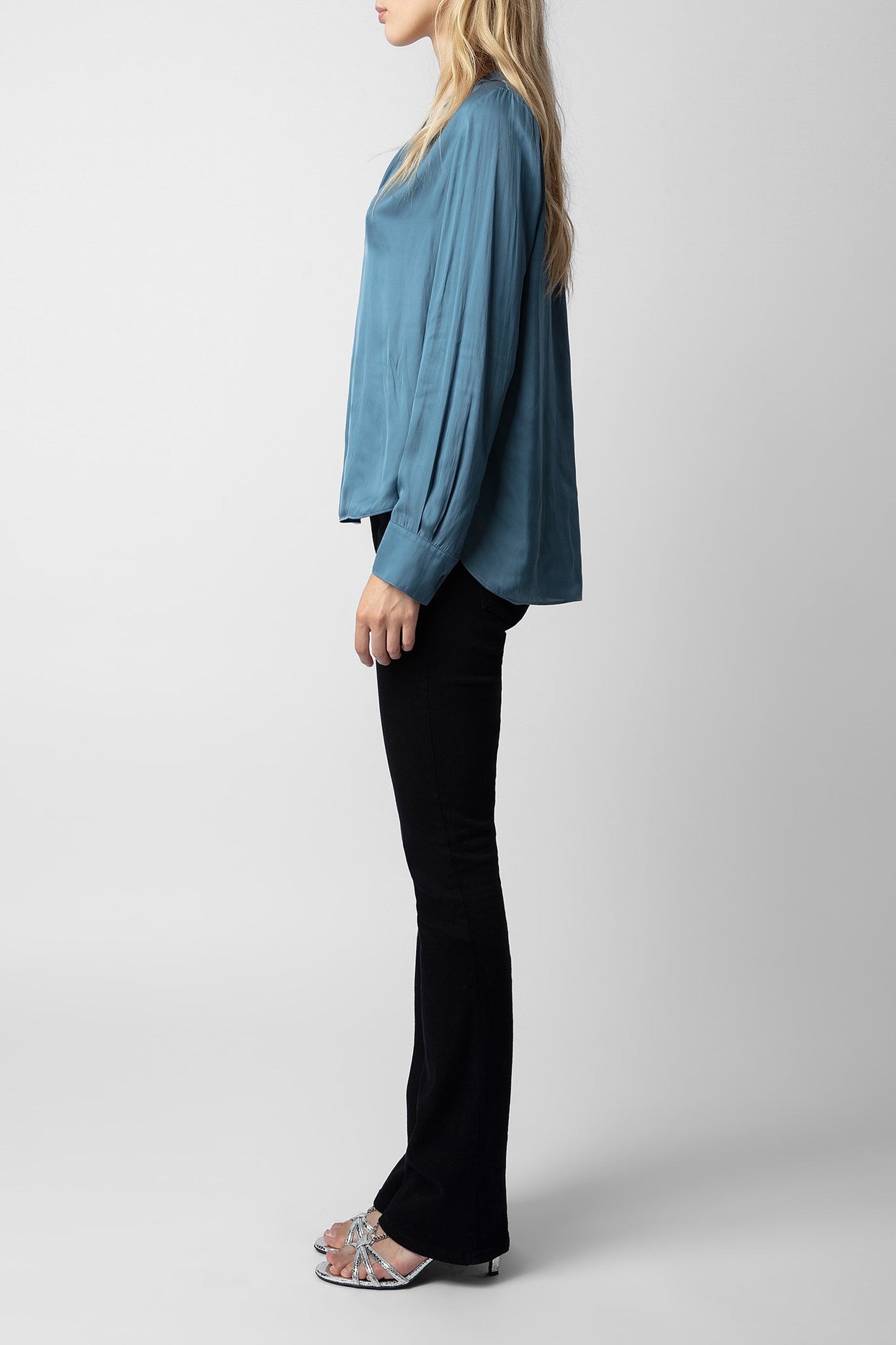 Blouse Tink en satin - Bluestone